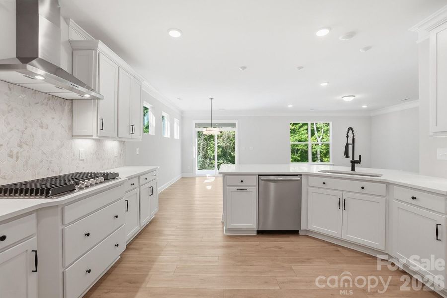 Kitchen with stainless appliances