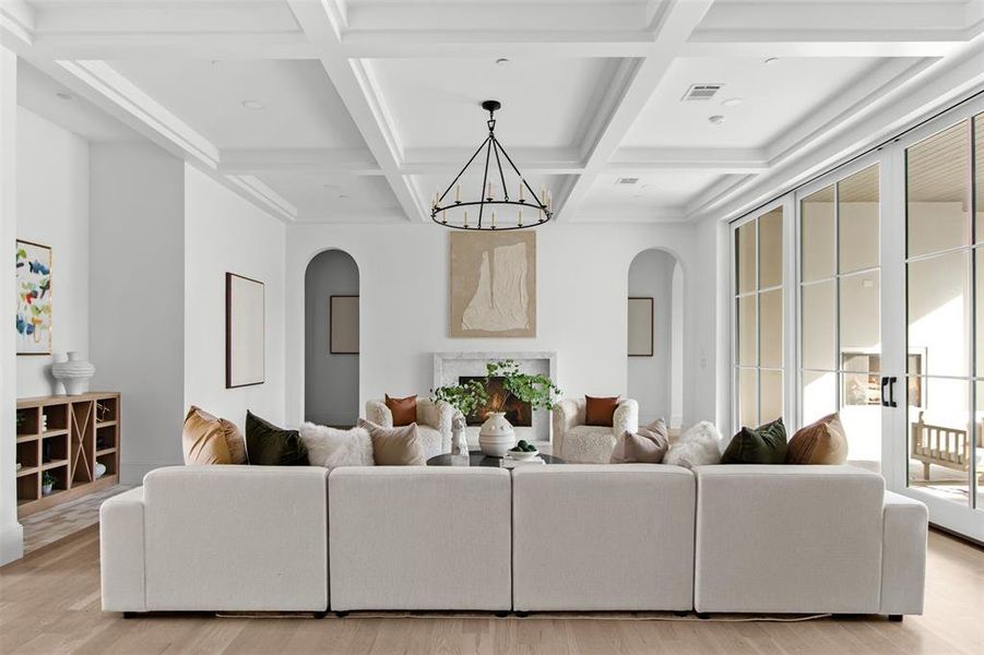 Furnished interior view inside a new home in , Dallas (Image 12).