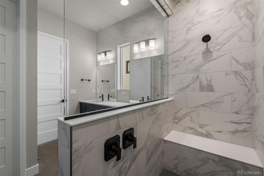 Furnished interior view inside a new home in Cloverleaf – Mountainview Collection, Monument (Image 13).