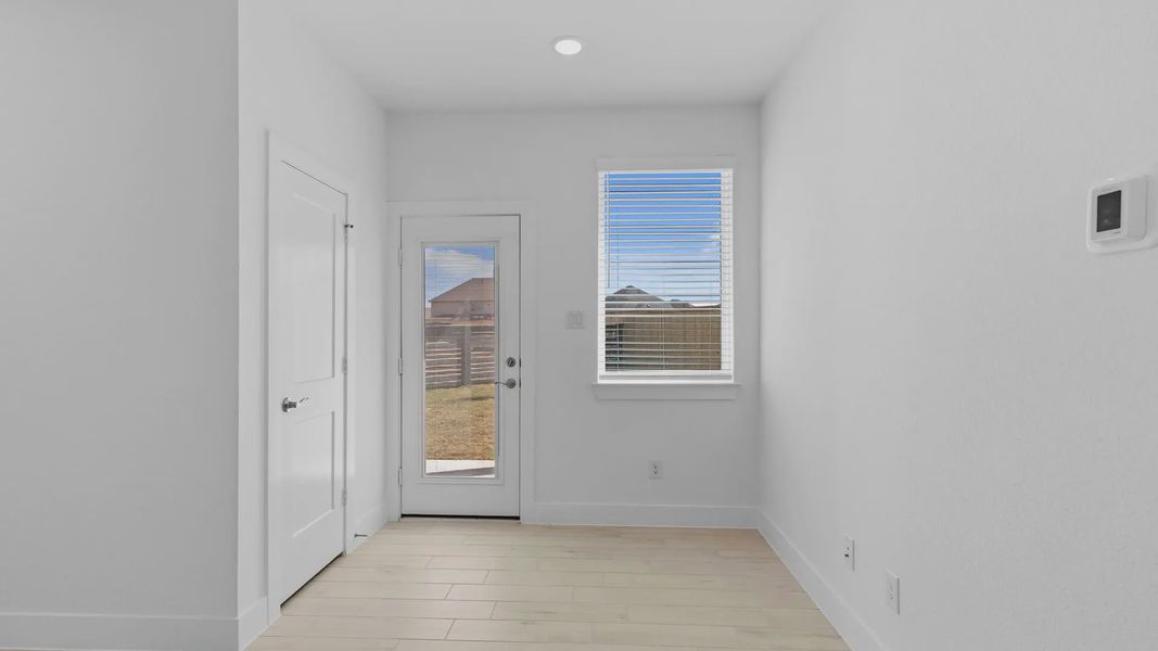 Representative unfurnished interior of a home built from the Oakdale by Chesmar Homes in Bridgeland Courtyard, Cypress (Image 23).