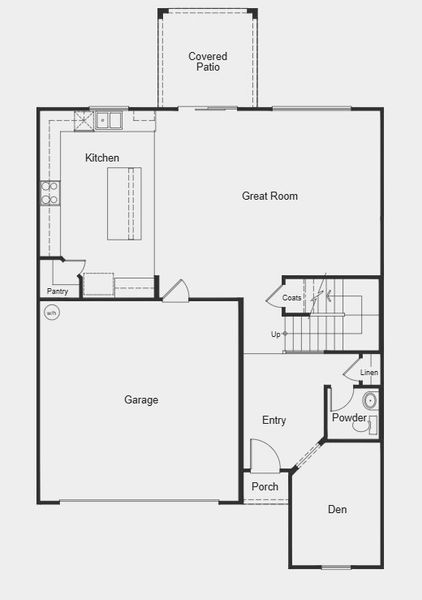 2D floor plan layout for the 2373 Modeled by KB Home in Bella Camino Traditions, San Tan Valley, AZ (Image 14).