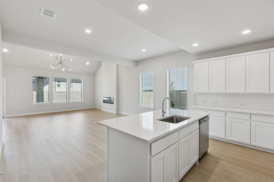 Open Floor Plan in the Stanley II home plan by Trophy Signature Homes – REPRESENTATIVE PHOTO