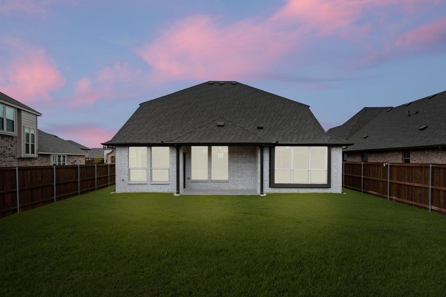 Exterior details and patio area of a home in Silo Mills - Select Series, Joshua (Image 21).