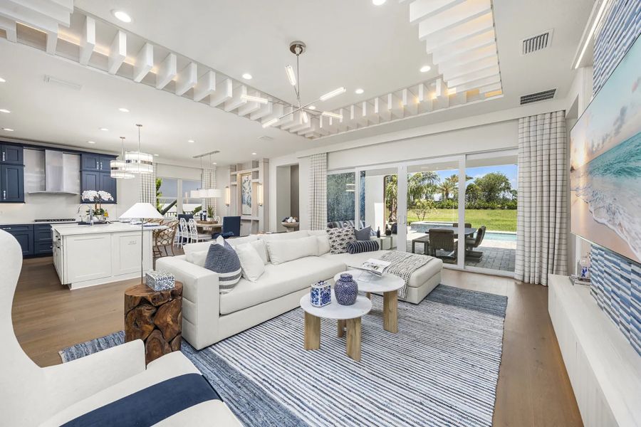 Representative furnished interior of a home built from the Sapphire by GL Homes in Valencia Ridge (55+), Wesley Chapel (Image 12).