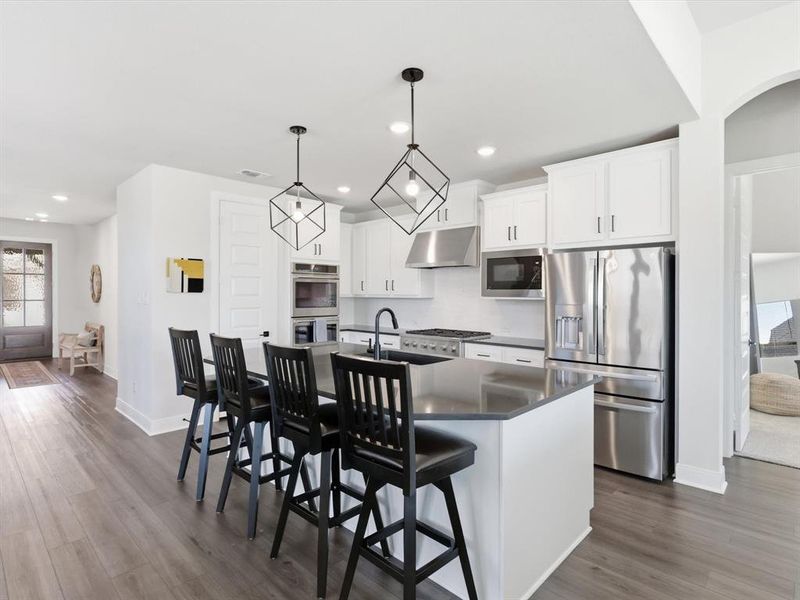 Furnished interior view inside a new home in South Pointe Village Series, Mansfield (Image 9). Furnished interior view inside a new home in South Pointe Village Series, Mansfield (Image 9).