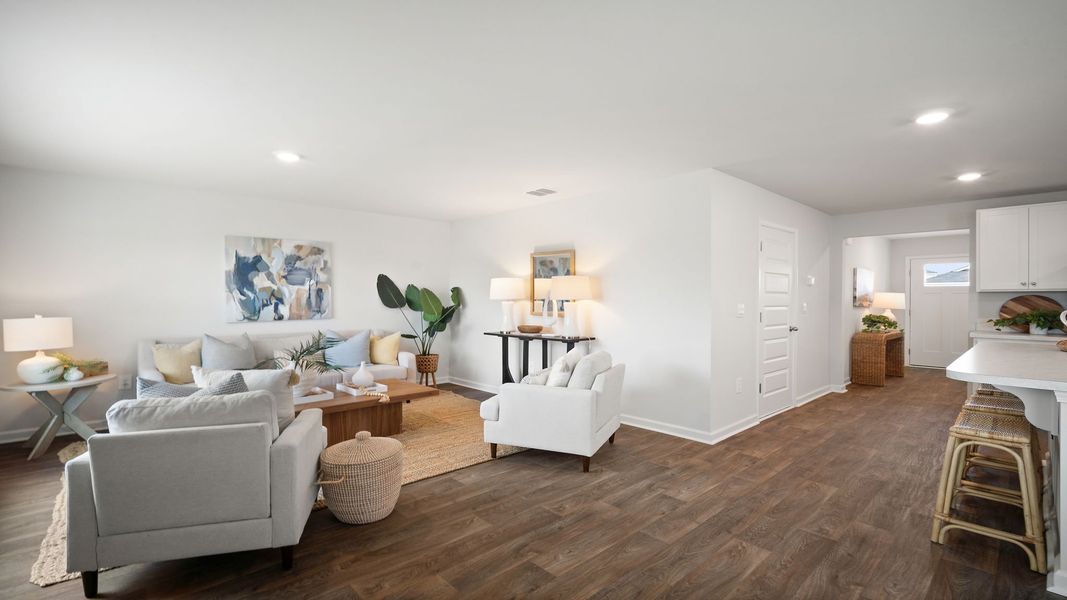 Furnished interior view inside a new home in The Groves at Bees Creek, Ridgeland (Image 15).