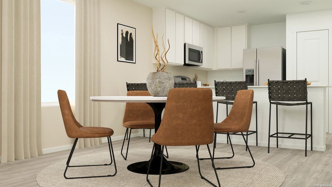 Furnished interior view inside a new home in , Converse (Image 14).