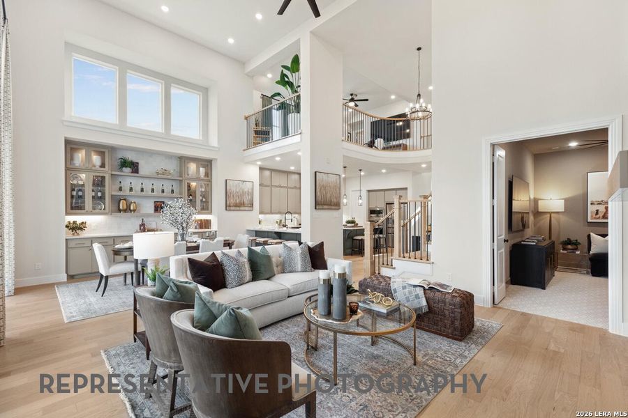 Furnished interior view inside a new home in Hallie's Cove, Schertz (Image 28).