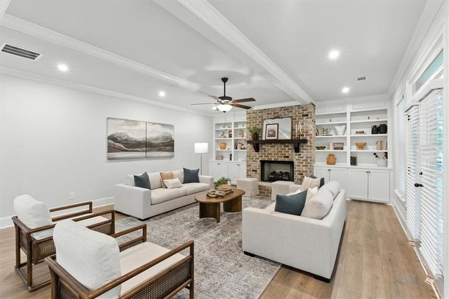 Furnished interior view inside a new home in Ford Landing, Acworth (Image 46).