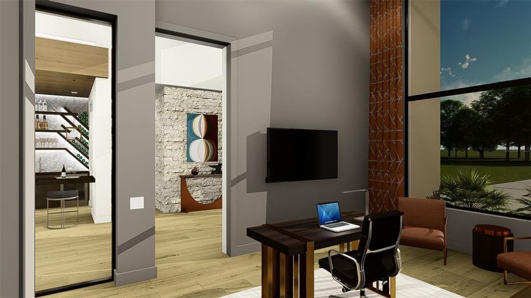 Furnished interior view inside a new home in , Fort Myers (Image 64).