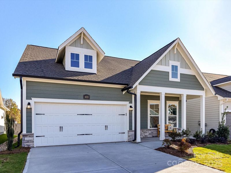 Front exterior of a new home in Encore at Streamside - Classic Series, Waxhaw, NC, highlighting curb appeal (Image 13).