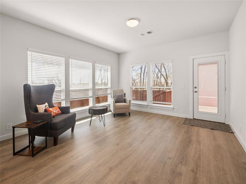 Furnished interior view inside a new home in Anderson Crossing, Trenton (Image 5). Furnished interior view inside a new home in Anderson Crossing, Trenton (Image 5).