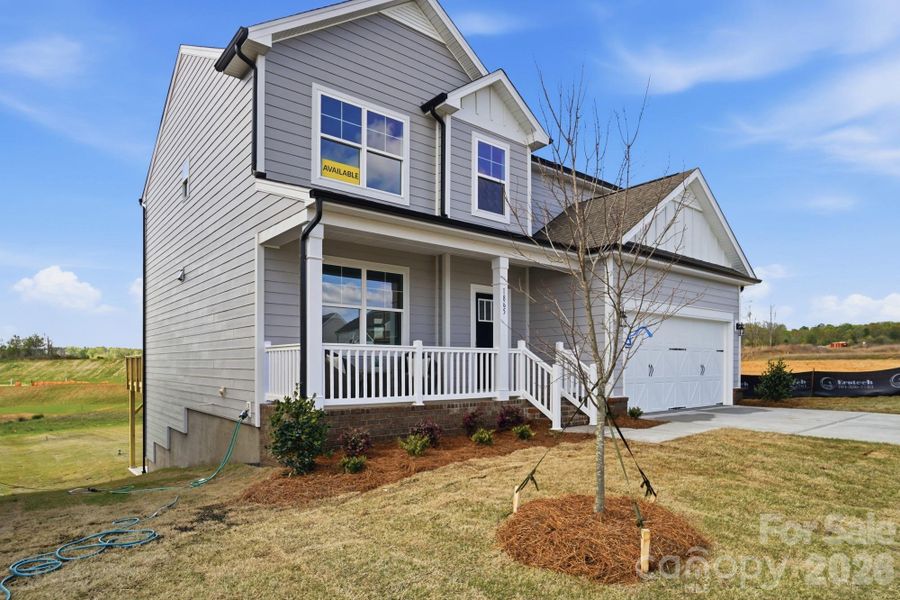 Exterior details and patio area of a home in The Meadows at Laurelbrook, Sherrills Ford (Image 27).