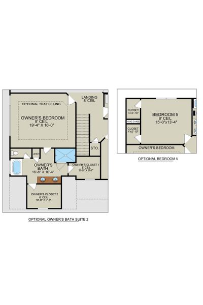 Nantucket – Second Floor Options | Ernest Homes