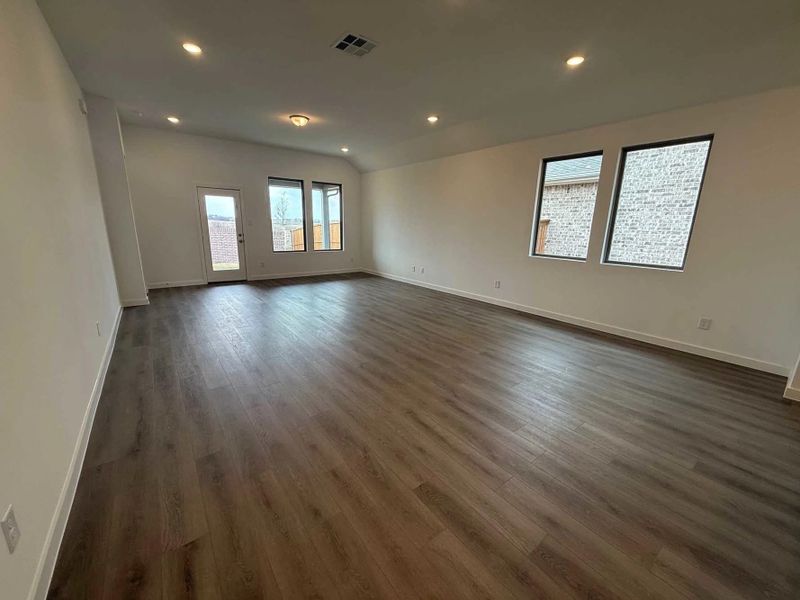 Open Living-Dining Room Construction Progress