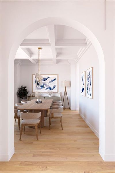 Furnished interior view inside a new home in , Dallas (Image 7).