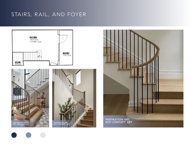 Stairs, Rails and Foyer