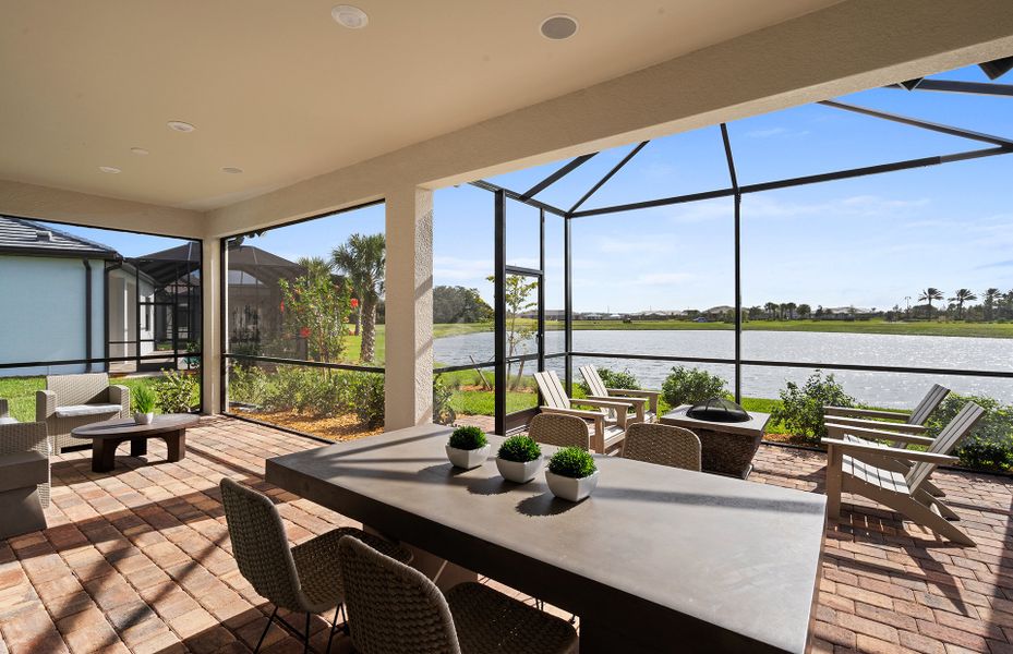 Representative exterior details of a home built from the Contour by DiVosta in Talon Preserve on Palmer Ranch, Nokomis (Image 3).