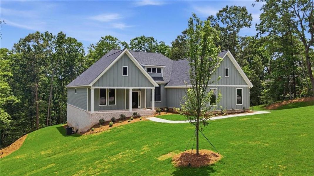 Front exterior of a new home in , Clarkesville, GA, highlighting curb appeal (Image 28).