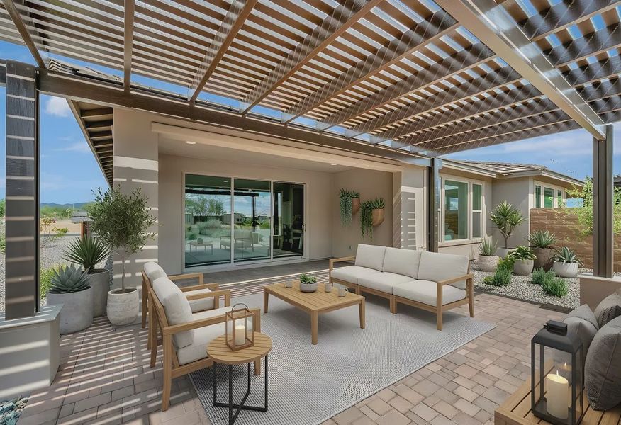 Virtually Staged Trilogy Verde River Evia HS 984 Covered Patio - 21 of 22 Virtually Staged Trilogy Verde River Evia HS 984 Covered Patio - 21 of 22