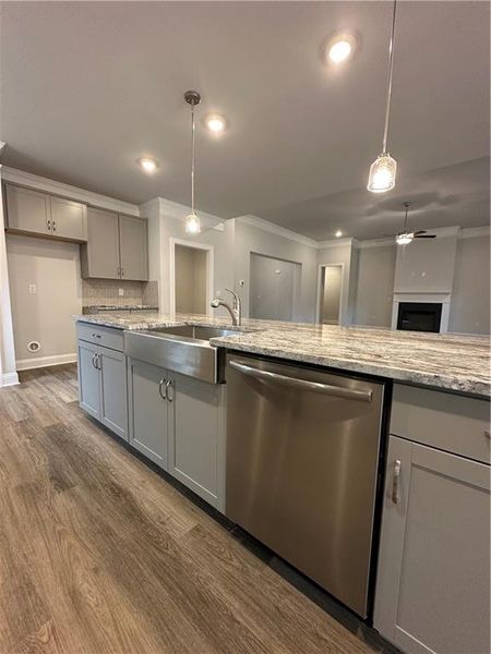 Furnished interior view inside a new home in Mirror Lake at South Harbour, Villa Rica (Image 7).