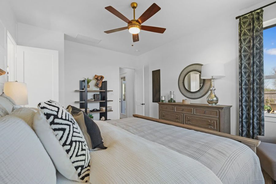 Representative furnished interior of a home built from the Orlando by Chesmar Homes in Brookewater 45's, Rosenberg (Image 19).