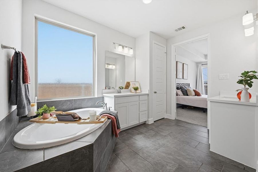 Furnished interior view inside a new home in Mustang Lakes, Celina (Image 8).