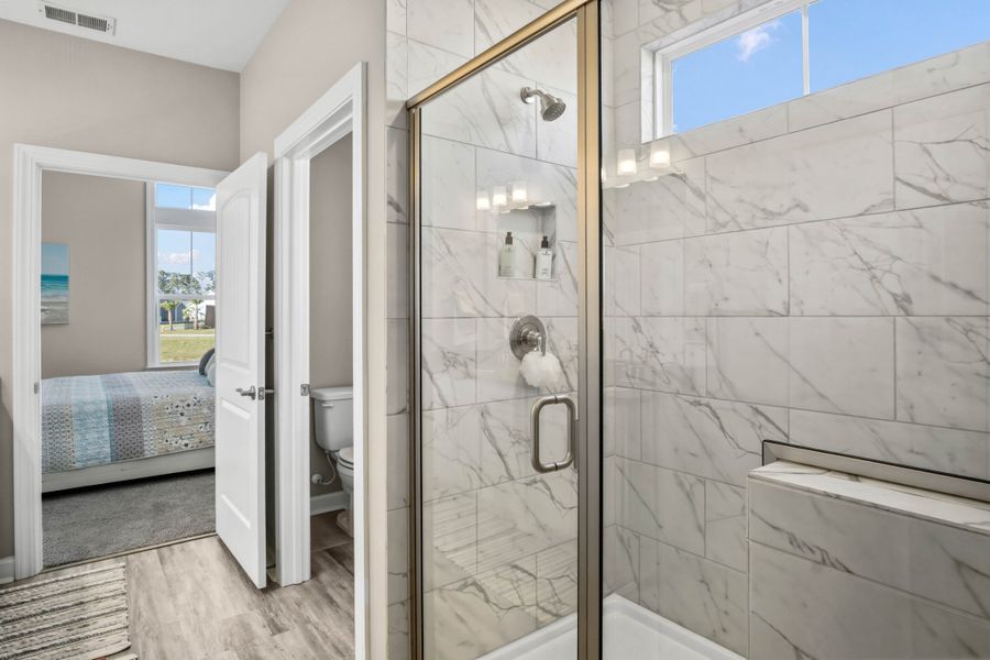 Furnished interior view inside a new home in Bridgewater - Waterside Village, Little River (Image 12).