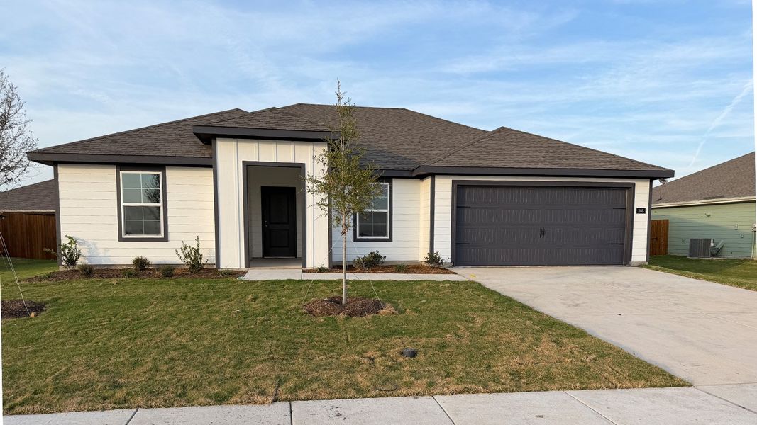 Front exterior of a new home in Waverly Estates, Josephine, TX, highlighting curb appeal (Image 1). Front exterior of a new home in Waverly Estates, Josephine, TX, highlighting curb appeal (Image 1).
