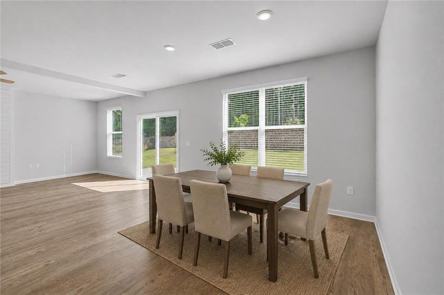 Furnished interior view inside a new home in , Grayson (Image 9).