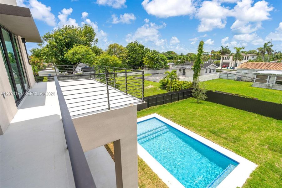 Exterior details and patio area of a home in , Miami (Image 29). Exterior details and patio area of a home in , Miami (Image 29).