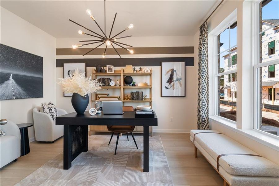 Furnished interior view inside a new home in Silverock, McDonough (Image 28).