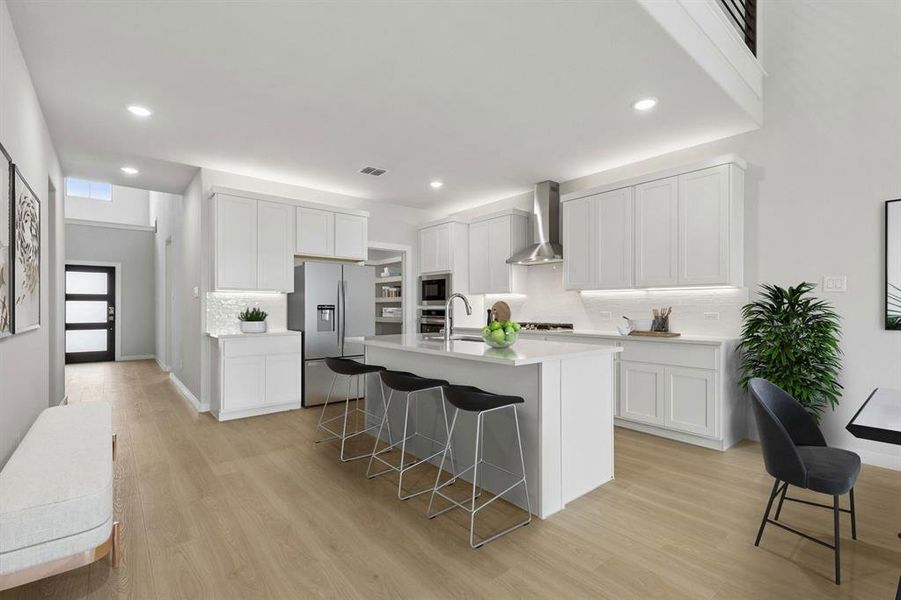Kitchen in the Winters home plan by Trophy Signature Homes – REPRESENTATIVE PHOTO Kitchen in the Winters home plan by Trophy Signature Homes – REPRESENTATIVE PHOTO