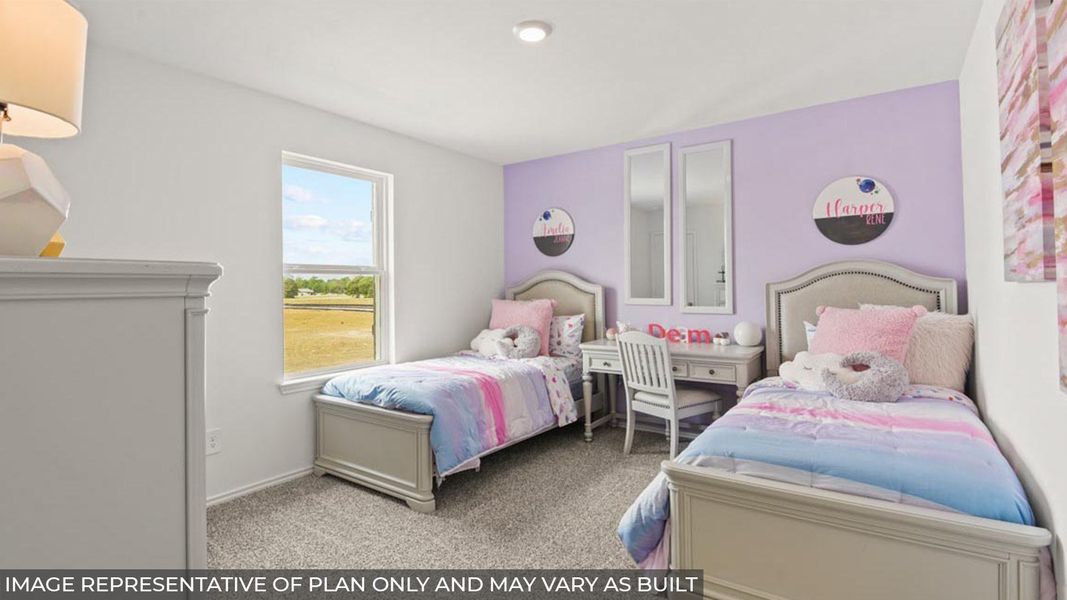 Furnished interior view inside a new home in Sunterra, Katy (Image 29).