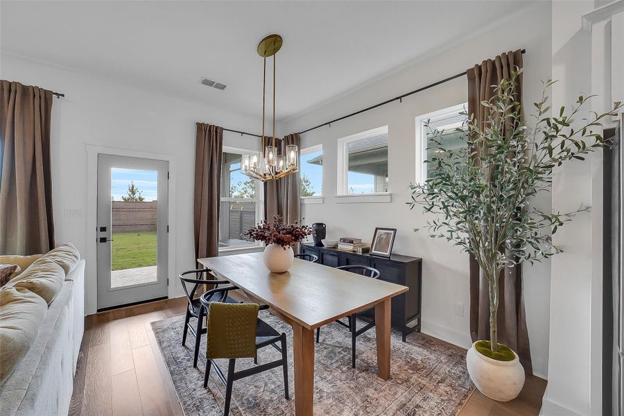 Furnished interior view inside a new home in , Cypress (Image 11).