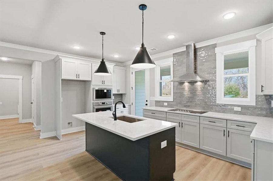 Furnished interior view inside a new home in , Statham (Image 39).