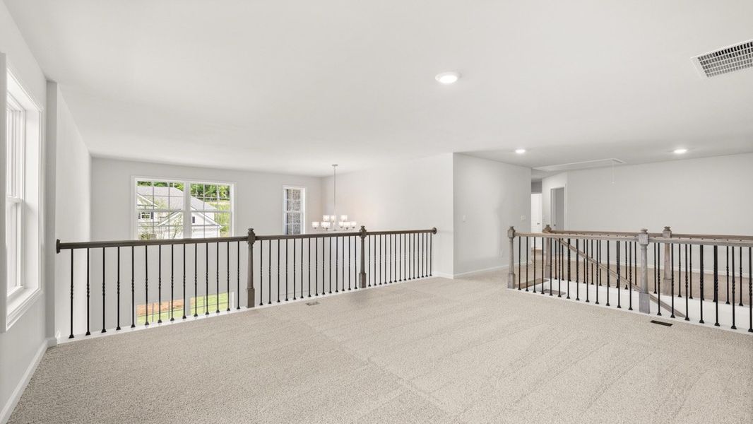 Representative unfurnished interior of a home built from the GRAYSON by D.R. Horton in Butner Estates, South Fulton (Image 32).