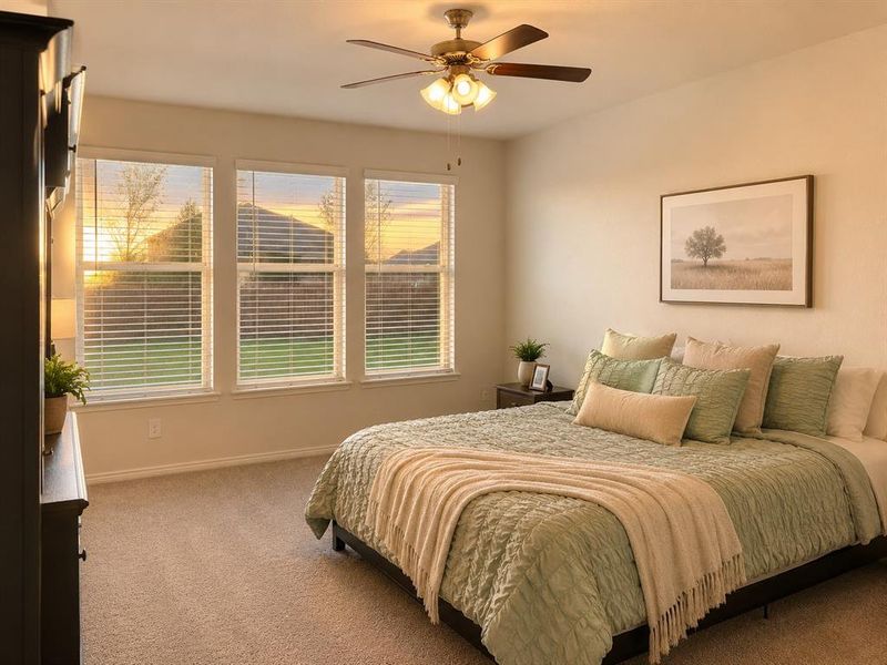 Furnished interior view inside a new home in The Woods at Lindsey Place, Anna (Image 6).