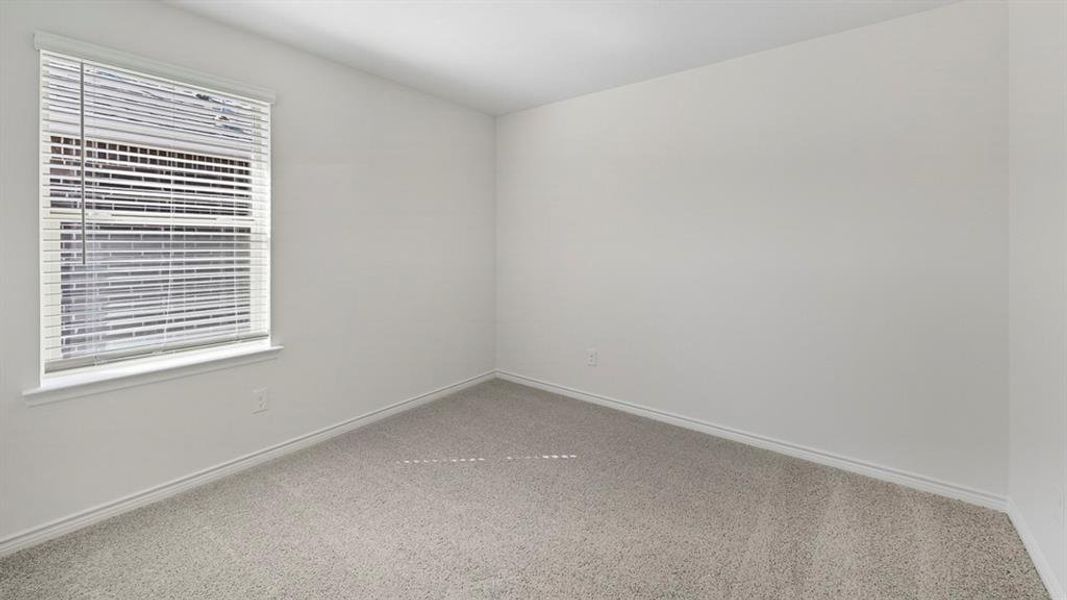 Spare room with carpet floors and baseboards
