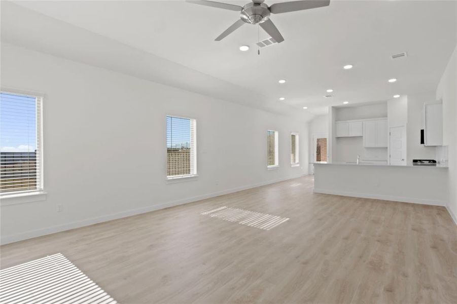 Living room in the Pecan II home plan by Trophy Signature Homes – REPRESENTATIVE PHOTO Living room in the Pecan II home plan by Trophy Signature Homes – REPRESENTATIVE PHOTO