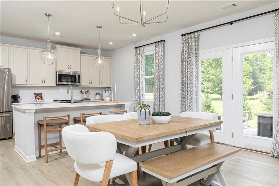 Furnished interior view inside a new home in Rhodes Glen, Lawrenceville (Image 6).