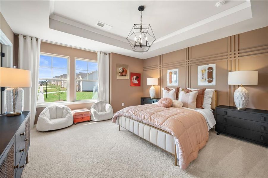 Furnished interior view inside a new home in Adagio, Dacula (Image 12). Furnished interior view inside a new home in Adagio, Dacula (Image 12).