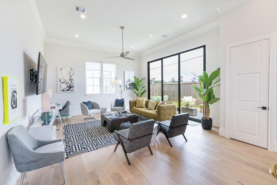 Furnished interior view inside a new home in , Houston (Image 6).