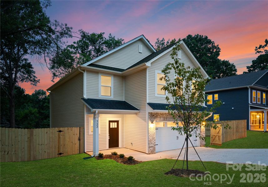 Exterior details and patio area of a home in , Charlotte (Image 3). Exterior details and patio area of a home in , Charlotte (Image 3).
