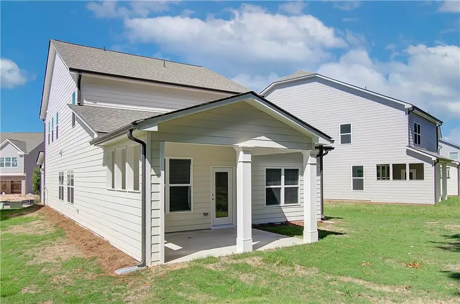 Exterior details and patio area of a home in Kentmere, Auburn (Image 2).