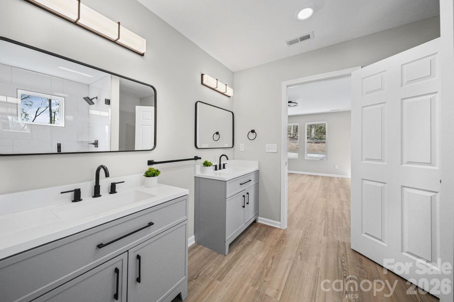 Furnished interior view inside a new home in , Albemarle (Image 13).