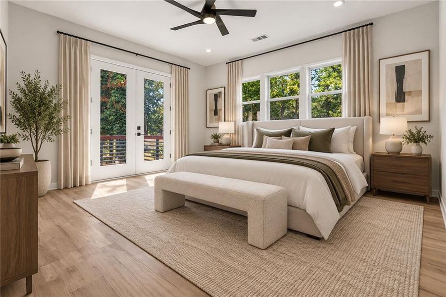 Furnished interior view inside a new home in , Atlanta (Image 9). Furnished interior view inside a new home in , Atlanta (Image 9).