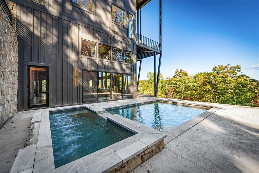 Exterior details and patio area of a home in , Blue Ridge (Image 34). Exterior details and patio area of a home in , Blue Ridge (Image 34).
