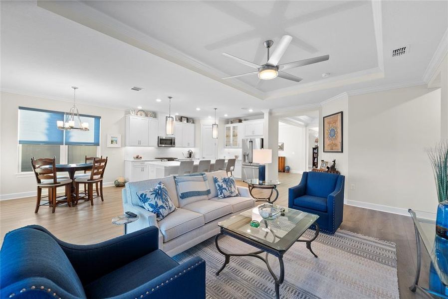 Furnished interior view inside a new home in Esplanade at Wiregrass Ranch, Wesley Chapel (Image 31).