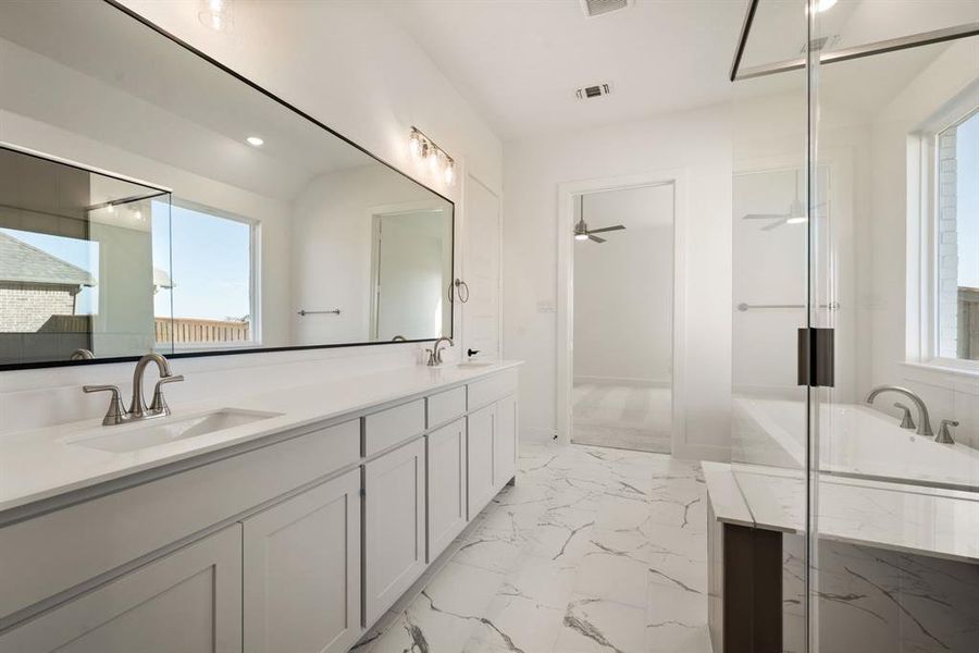 Furnished interior view inside a new home in Settlers Glen, New Fairview (Image 13).